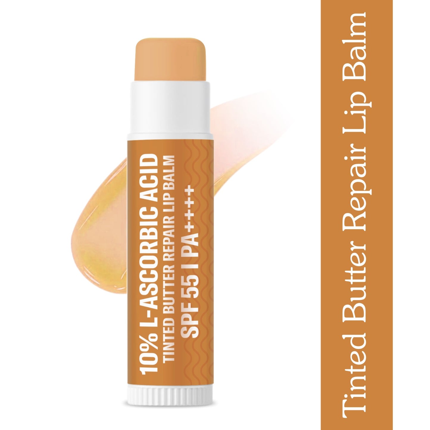 10% L-Ascorbic Acid Tinted Butter Brightening Lip Balm SPF 55 PA++++ with Hyaluronic Acid