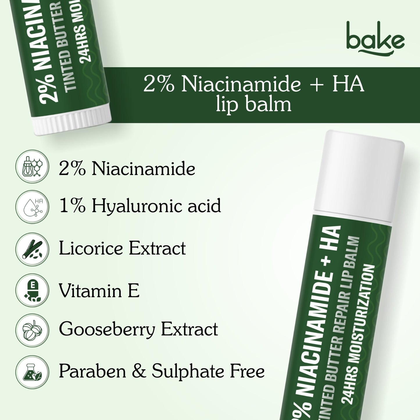 2% Niacinamide + Hyaluronic Acid Tinted Butter Brightening Lip Balm For Dark & Pigmented Lips