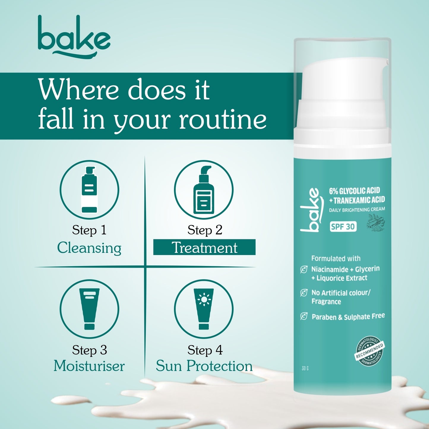 6% Glycolic Acid + Tranexamic Acid Cream
