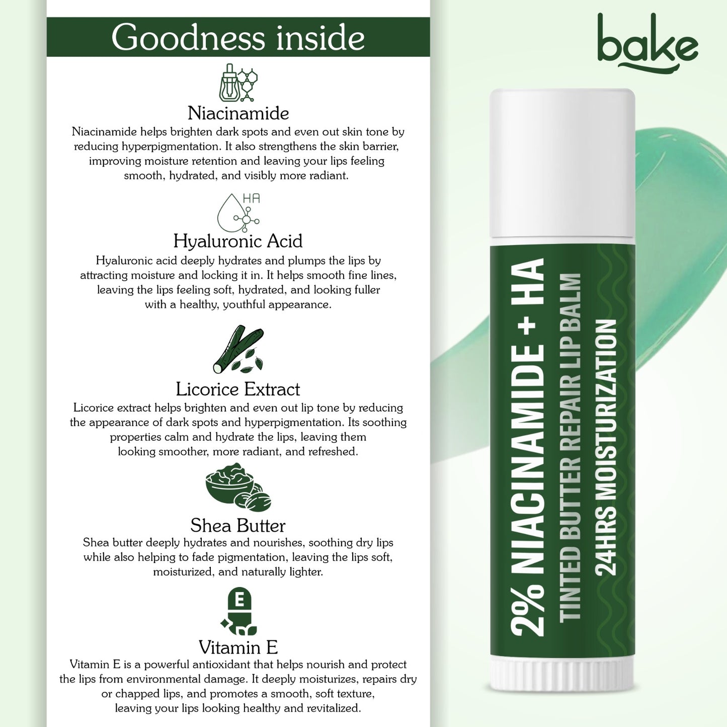 2% Niacinamide + Hyaluronic Acid Tinted Butter Brightening Lip Balm For Dark & Pigmented Lips
