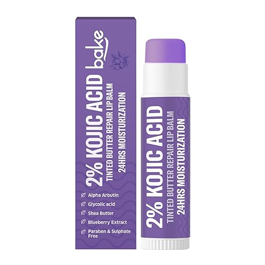 2% Kojic Acid Tinted Butter Brightening Lip Balm with 1% Alpha Arbutin & Glycolic Acid