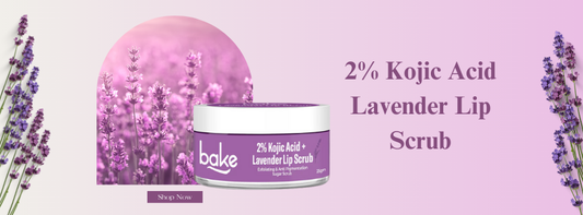 Illuminate Your Lips: BAKE 2% Kojic Acid Lavender Lip Scrub