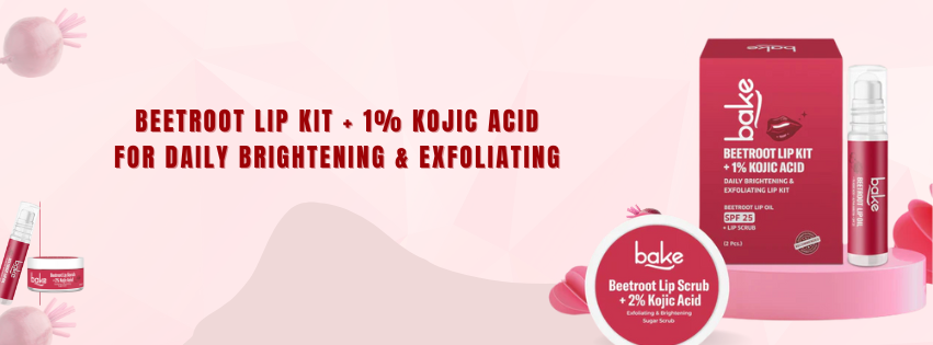 Achieve Naturally Pink & Soft Lips with BAKE Kojic Acid Beetroot Lip Kit