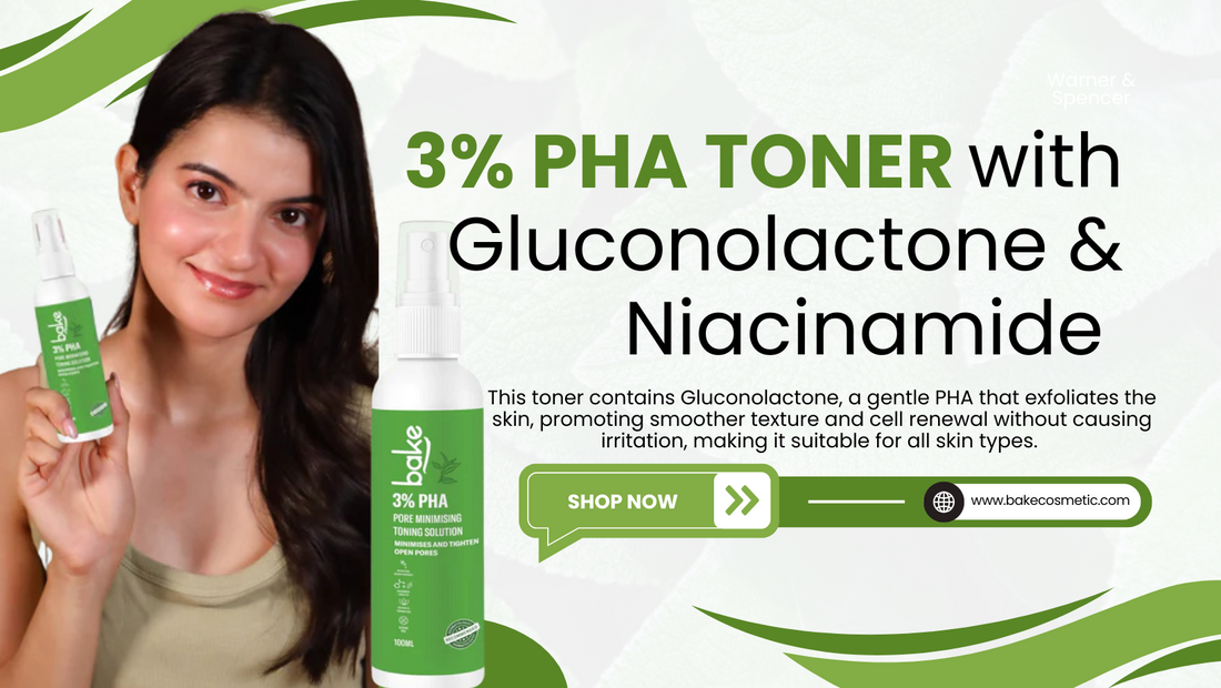 3% PHA Toner with Gluconolactone & Niacinamide: The Ultimate Solution for Open Pores, Acne & Oil Control