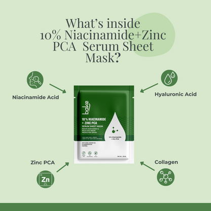 10% Niacinamide + Zinc PCA Serum Sheet Mask