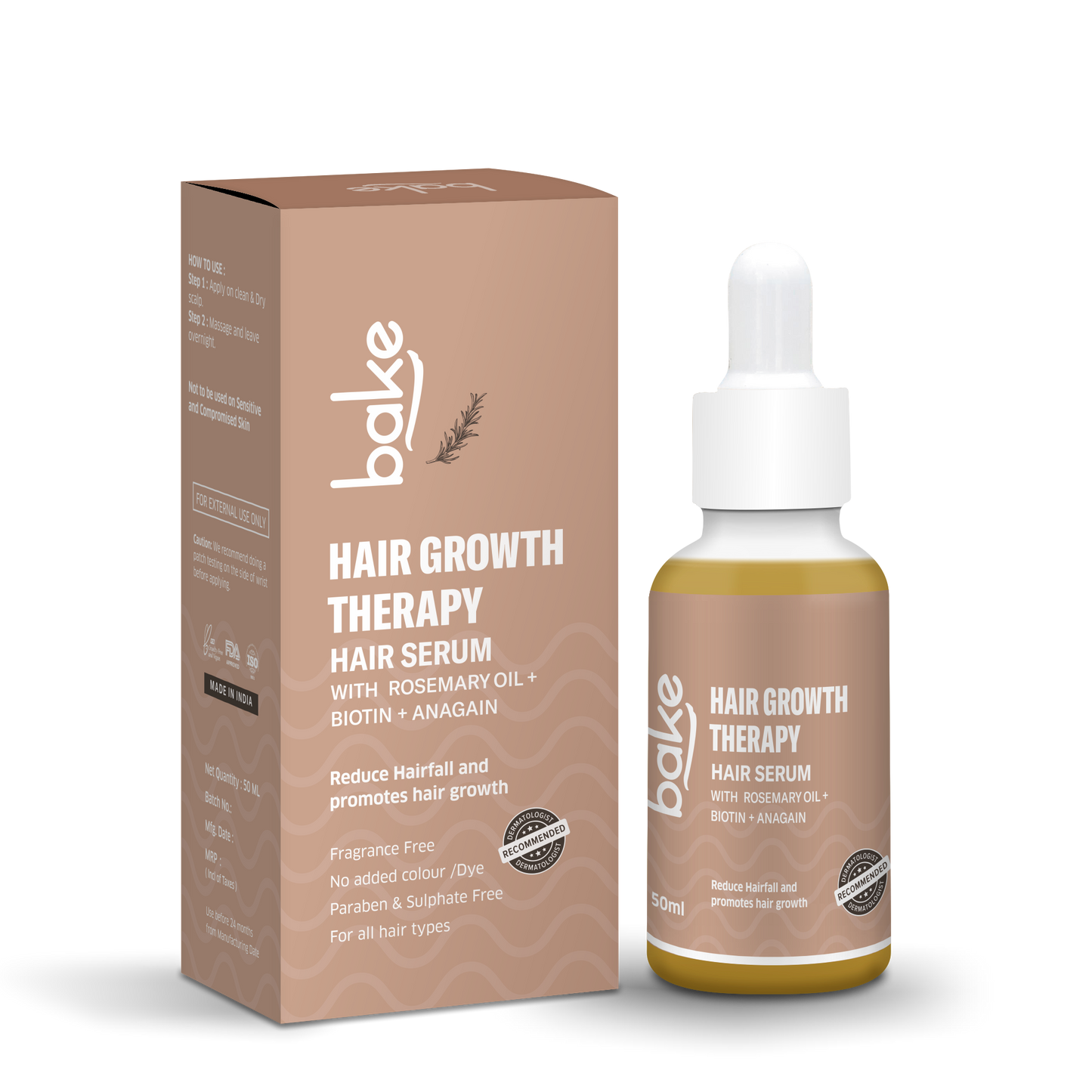 Hair Growth Therapy Serum with Rosemary + Anagain + Biotin