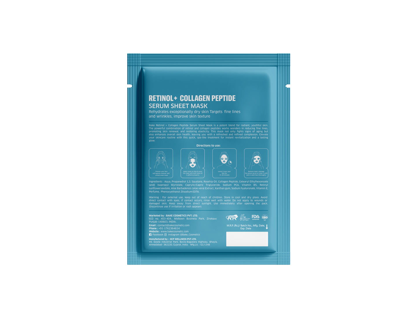 Retinol + Collagen Peptide Serum Sheet Mask