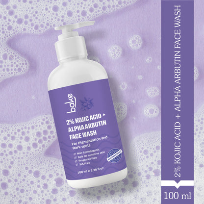 2% Kojic Acid Face Wash with Alpha Arbutin