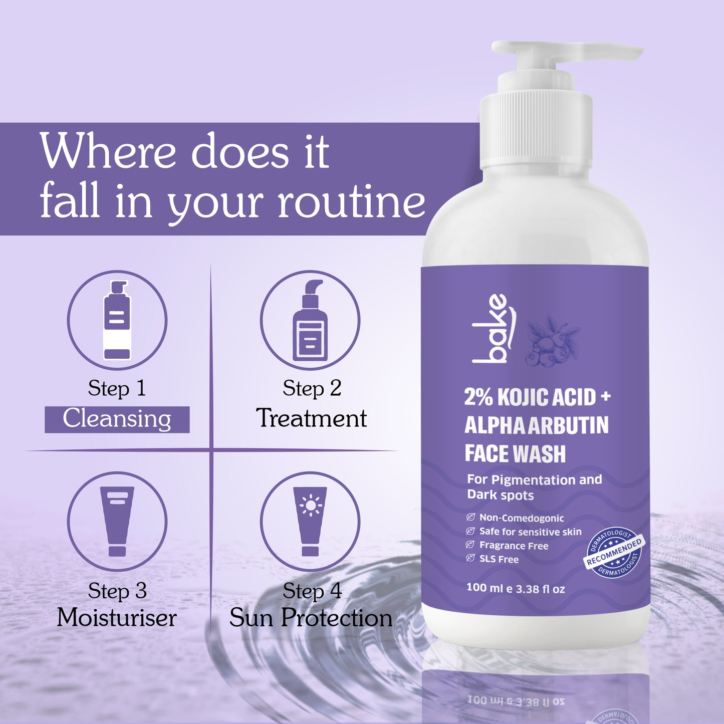 2% Kojic Acid Face Wash with Alpha Arbutin