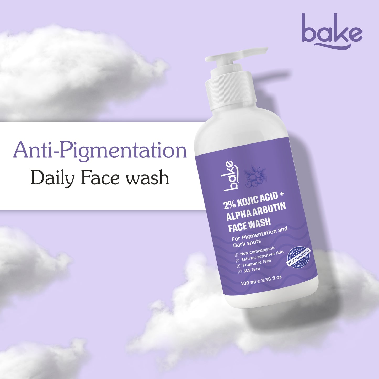 2% Kojic Acid Face Wash with Alpha Arbutin