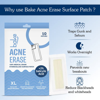 Acne Erase XL Pimple Patches - 10 Strips