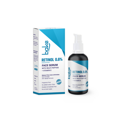 0.6% Retinol Face Serum with Multi peptides - Mid Strength