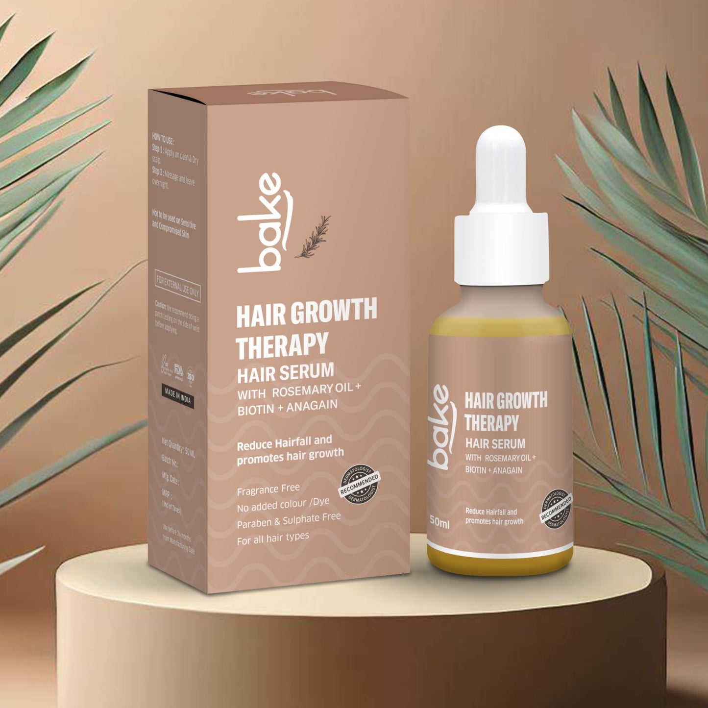 Hair Growth Therapy Serum with Rosemary + Anagain + Biotin