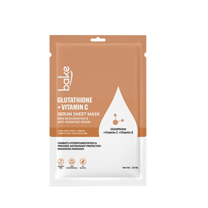 L-Glutathione Sheet Mask for Glowing Skin with Vitamin C for Instant Glow & Bright Skin