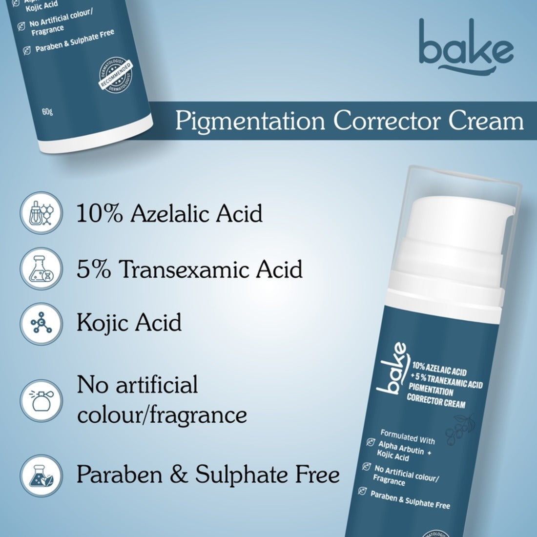 10% Azelaic Acid + 5% Tranexamic Acid Pigmentation Corrector Cream