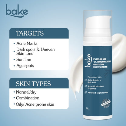 10% Azelaic Acid + 5% Tranexamic Acid Pigmentation Corrector Cream