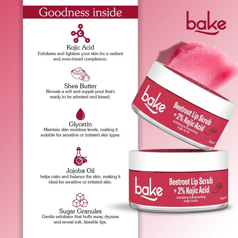 Kojic Acid Beetroot Lip Scrub