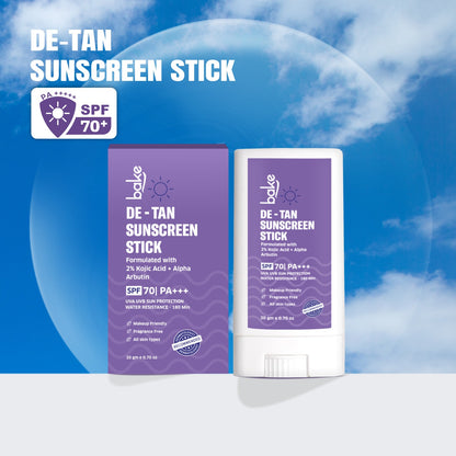 De-Tan Sunscreen Stick with 2% Kojic Acid + Alpha Arbutin