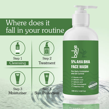 5% AHA BHA Face Wash