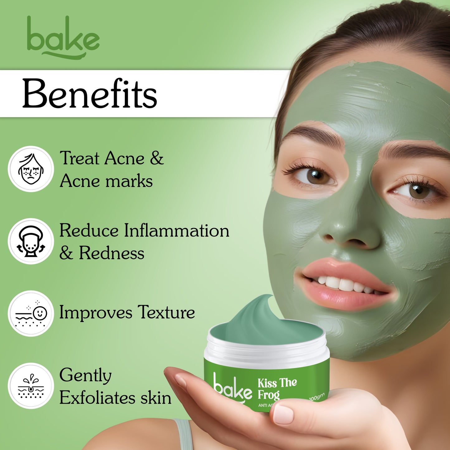 Anti Acne Clay Mask with 2% Salicylic Acid & Niacinamide