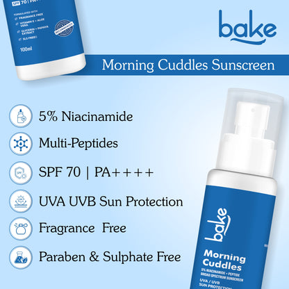 5% Niacinamide Sunscreen SPF 70 PA+++ with Peptides