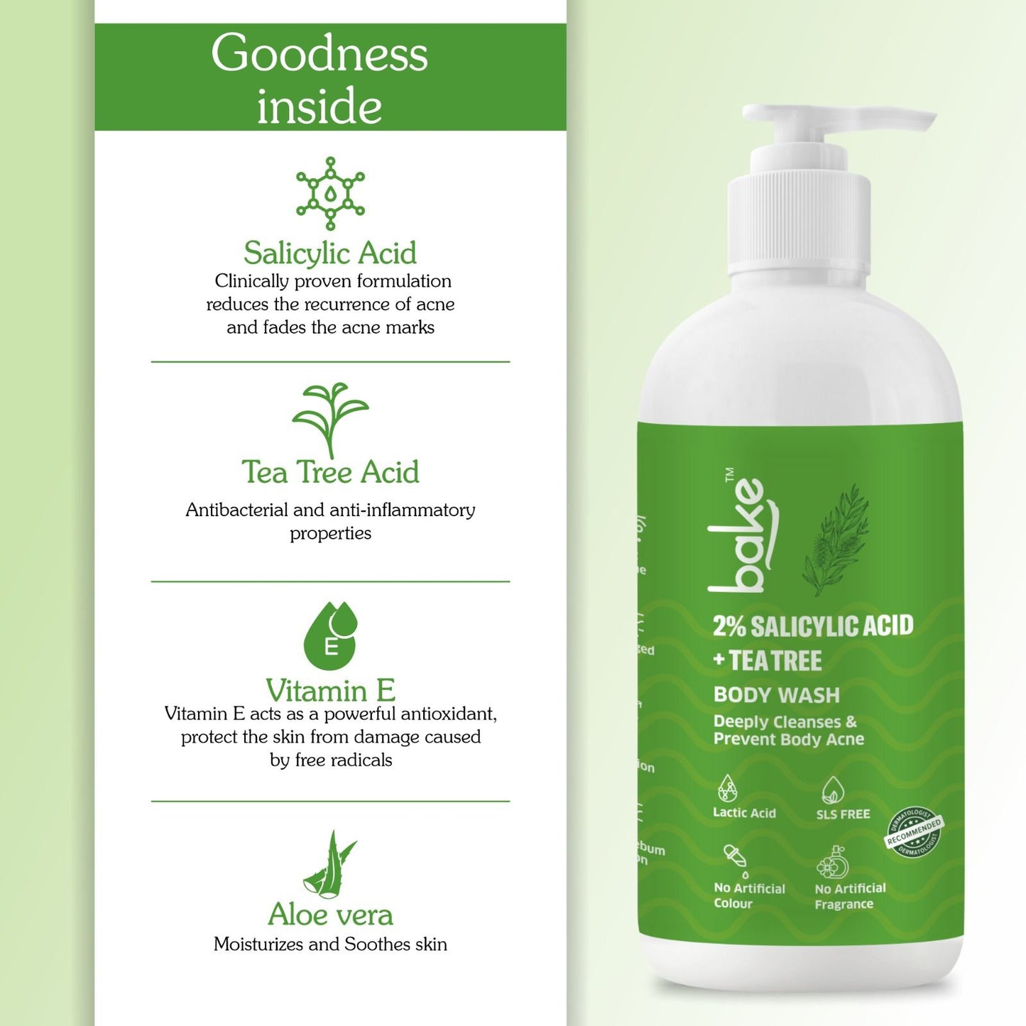 2% Salicylic Acid + Tea Tree Body Wash