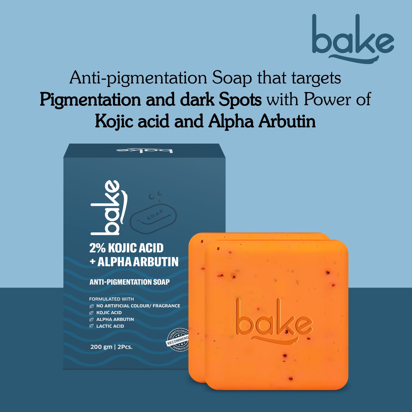 2% Kojic Acid + Alpha Arbutin Anti Pigmentation Soap (Pack of 2)